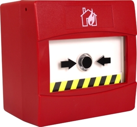 Manual "no break" call point, surface mount, red, IP66