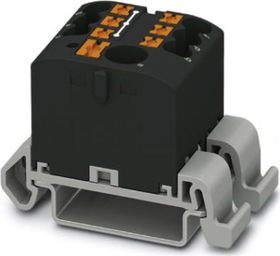 Push-In svorkovnica PTFIX 6/6X2,5 BK čierna, bal. 10ks, vrátane adaptérov NS35A