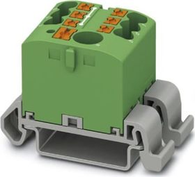 Push-In svorkovnica PTFIX 6/6X2,5 GN zelená, bal. 10ks, vrátane adaptérov NS35A