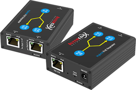 Hybridní PoE switch (rozbočovač), 2 porty, přenos na až 250m