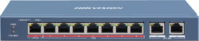 Switch 8 portů 10/100Mbps, (7x PoE, 1x HiPoE), 2x Gigabit, 5.6Gbps, 120W, kov