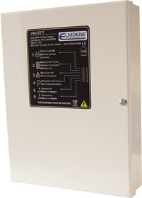 Boxed 24V d.c. PSU (27.6V), output max. 1.35A, batt max. 2x1.2Ah