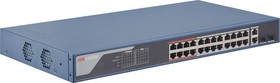 Switch 24x 10/100Mbps (PoE/PoE+), 2x Gigabit, 370W, kov, smart managed