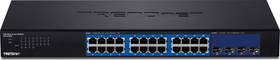 Core switch 24x Gigabit, 4x 10Gigabit SFP+, 128Gbp