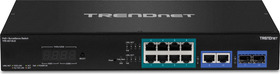 Switch 8x PoE+ Gigabit, 2x Gigabit SFP, 2x Gigabit RJ-45, 24Gbp, 110W