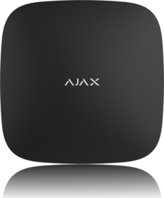 Ajax Hub 2+ čierna ústredňa 200 prvkov, 25 oblastí, Wi-Fi, TCP/IP, GSM 2G/3G/4G