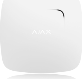 Ajax FireProtect Plus bílý bezdrátový kouřový a teplotní hlásič požáru a CO