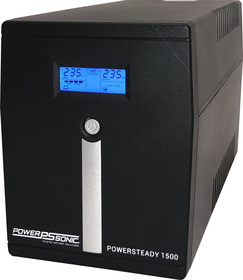 Interaktivní UPS, 1/1fáze 1500 VA / 900 W, desktop, LCD, zásuvka 2xSchuko+2xIEC