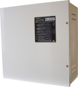 Boxed 24V d.c. PSU (27.6V), output max. 2.5A, batt max. 2x38Ah