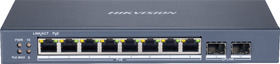 Switch 8x Gigabit (PoE/PoE+), 2x Gigabit, 110W, kov, web/smart managed