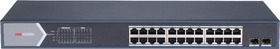 Switch 24x Gigabit (PoE/PoE+), 2x Gigabit, 370W, kov, web/smart managed