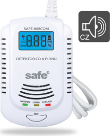 Det. horľ./výb. plynov + CO, nap. 230 V str., ak./opt./hlas. sig., LCD, živ. 5 r