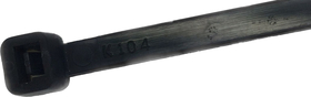 Black Wire Ties 300 mm 23 kg Black 100 Pack, UV resistant