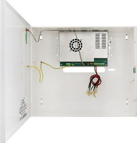 Zdroj v krytu 54Vss/5A se signalizačními LED, prostor pro AKU 4x 7Ah / 4x 17Ah