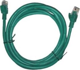 Patch kabel 0,5m UTP W-Box, CAT6, zelený, balení 5ks