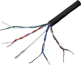 Venkovní kabel U/UTP drát CAT6, WBox, PE, návin 50m, šedý, reakce na oheň Eca