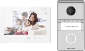 Kit videotelefonu, 2-drát, povrchová montáž, bytový monitor + dveřní stanice