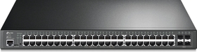48 portový POE+ gigabitový L2+ řízený switch s 4 gigabitovými SFP sloty, 384W