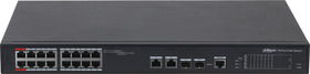 Switch 16 portů 10/100Mbps, (16x PoE, 2x Combo), 8.8Gbps, 240W, kov