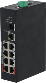 Průmyslový switch 8 portů 10/100Mbps, (8x PoE), kapacita 7.6Gbps, 96W, kov