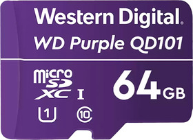 WD Purple SC QD101 Ultra Endurance microSD Card, 64GB