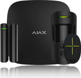 Ajax StarterKit Cam Plus Black - Set Hub 2 Plus, PIR s kamerou, klíčenka a MG