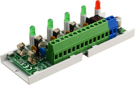 Pojistkový modul LB4 výstup 4×0,5A / 2A, vstup 10÷30VDC, signalizace poruchy