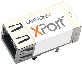 1-portový miniatúrny OEM prevodník sériovej linky na 10/100Base-TX, AES