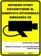 Informační samolepka ke kamerovému systému, vnitřní