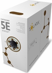 Kabel FTP licna CAT5E šedý 4páry,305m box, SOLARIX, PVC