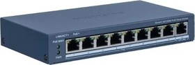 Switch Smart 9x10/100Mbps (8x FE PoE/PoE+, 1xGE bez PoE), 3,6Gbps, 60W, kov