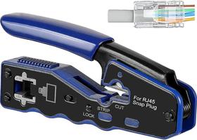 Krimpovací kleště pro Rapid-Fit "Pass through" modulární konektory Cat5E, Cat6