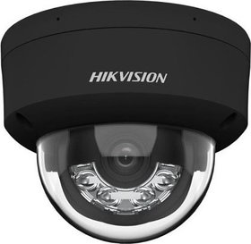 IP dome kamera, 4MP, 2.8mm, WDR, hybridní světlo 30m, audio, VCA, IP67, černá