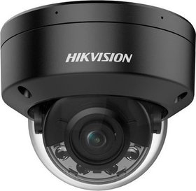 IP dome kamera, 8MP, 2.8mm, WDR, hybridní světlo 30m, audio, VCA, IP67, černá
