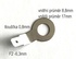 Redukce M8 šroub na FASTON 250 (F2 6,3mm), balení po 10ks