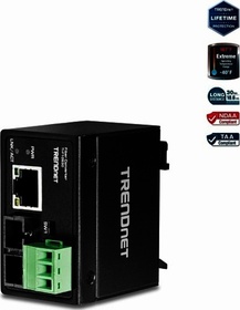 Průmyslový Hardened 100Base-FX Single-mode SC konverter (30km)