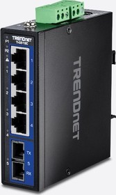 Průmyslový 5-port Hardened Gigabit DIN-Rail switch s Multi-Mode SC portem