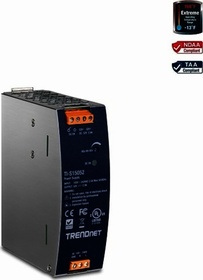 Průmyslový zdroj 150W, 52V DC, 2.89A AC na DC DIN-Rail, s PFC funkcí