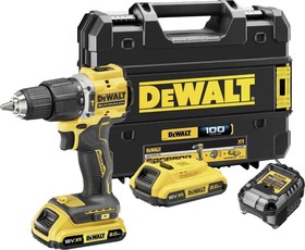 DeWALT 18V 100 let příklep. vrtací šroubovák- limit. edice 2x2Ah, TSTAK kufr