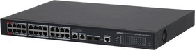 PoE 2.0 SNMP switch 26xGE + 2xSFP uplink, PoE budget 360W, PoE watchdog