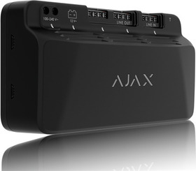 Ajax LineSupply (45W) Fibra black - Modul pro dodatečné napájení zařízení Fibra