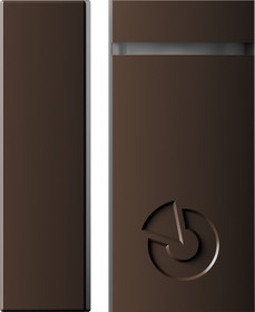 Bezdrátový mini magnetický detektor v hnědé barvě