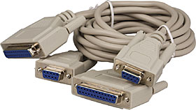 Programming cable for BC216 series panels, connects to SIM216-1.