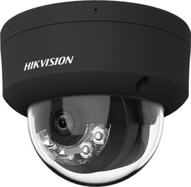 IP dome kamera, 4MP, 2.8mm, WDR, VA, hybridní světlo 30m, audio, IP67, černá