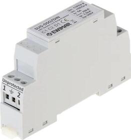 Přepěťová ochrana reproduktorových linek 100V v sys. DSO pro montáž na DIN lištu