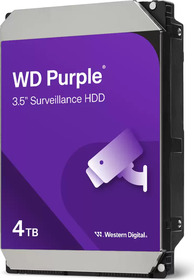 Přídavný HDD k rekordérům, WD Purple, 4TB, SATA, CMR, 128MB