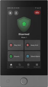 AX Hybrid PRO BUS černá klávesnice, čtečka, RF přijímač, LAN, Wi-Fi, displej 7"