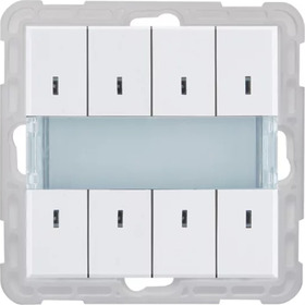 KNX BT-Bustaster 8 tlačítek, 8 světel (KNX Bustaster 8 fach Nova Reinwei)