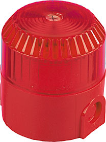 Xenon beacon, red lens, red body, deep base.