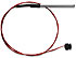 Stainless steel high temp (red) thermistor probe 0° to +150°C